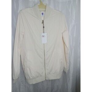 Medium Joy Collection Clean & Chic Performance Bomber Jacket Cream
